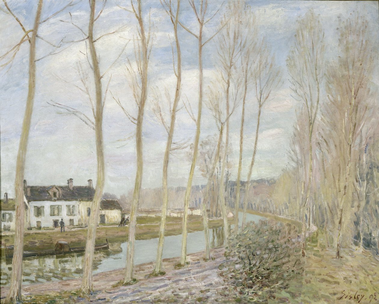 Der Canal du Loing bei Moret von Alfred Sisley