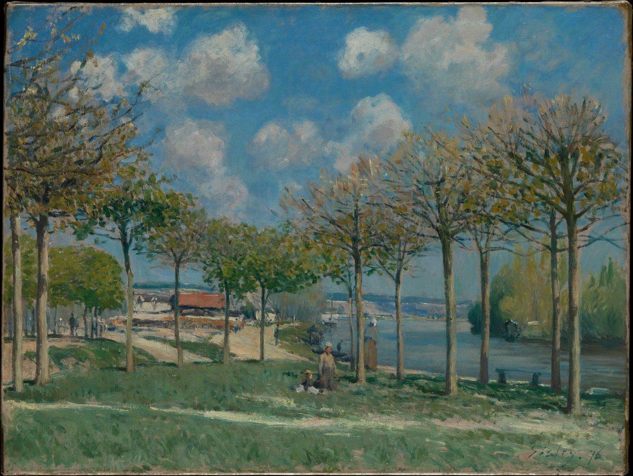 Die Seine bei Bougival von Alfred Sisley
