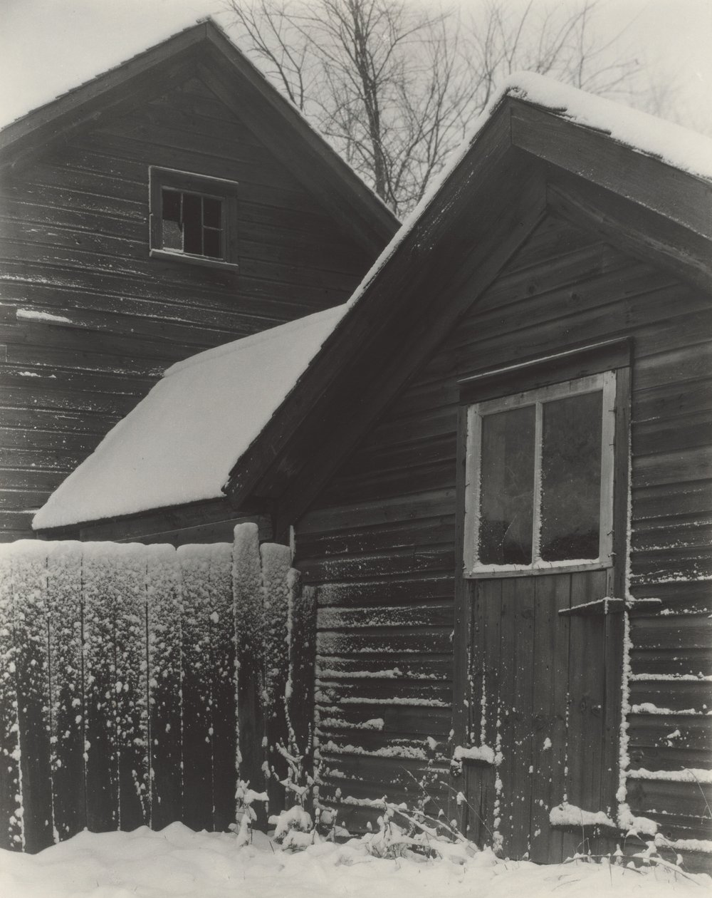Scheune & Schnee von Alfred Stieglitz