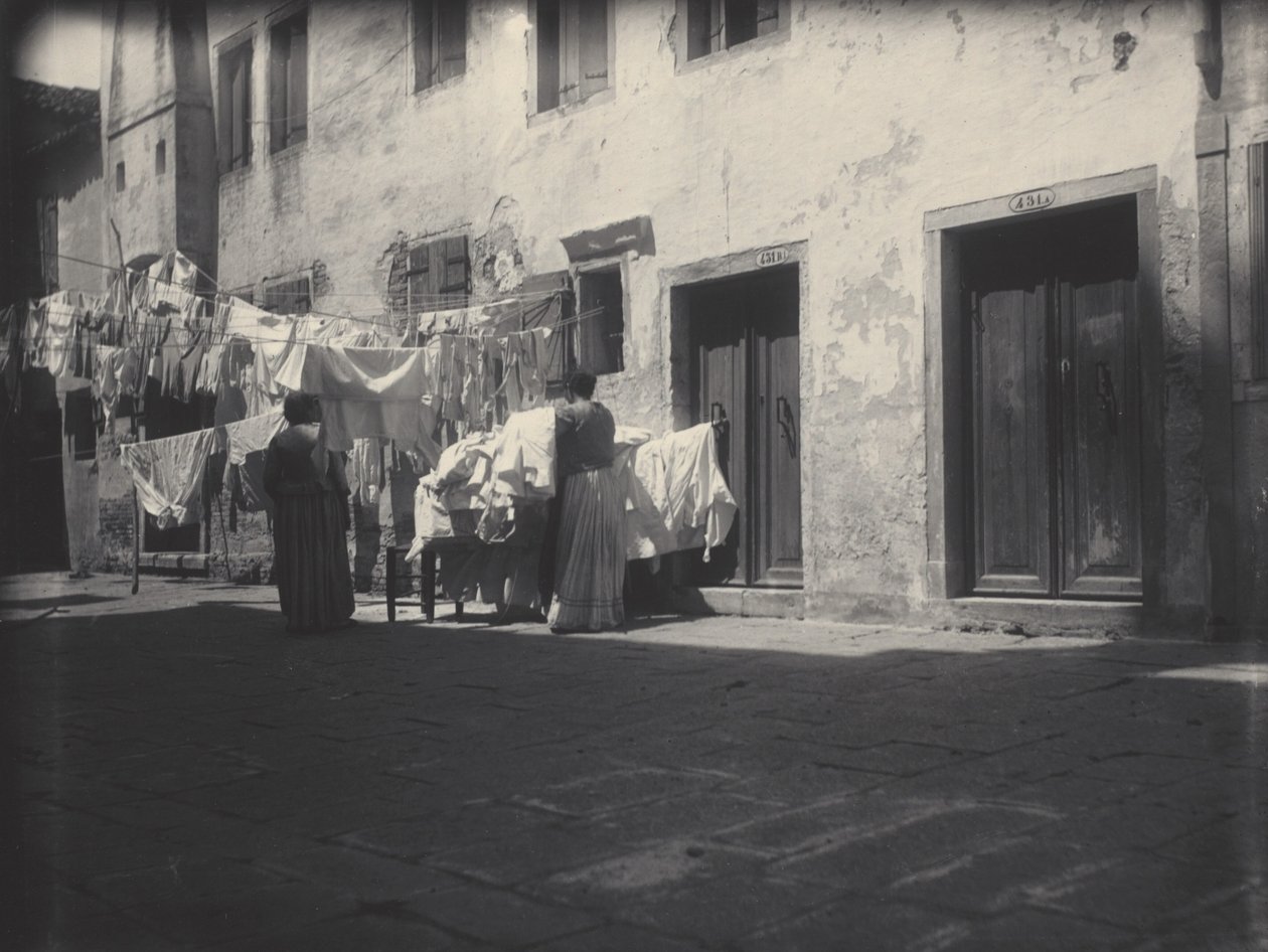 Waschtag, Venedig von Alfred Stieglitz