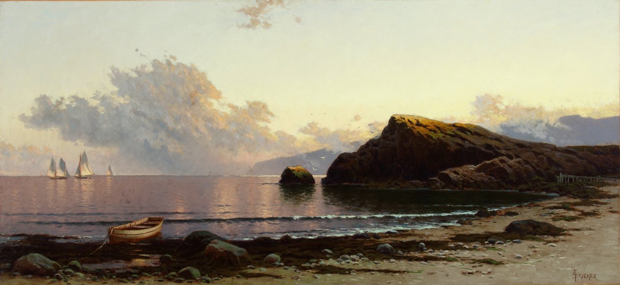 Sonnenuntergang an der Küste 1885 von Alfred Thompson Bricher