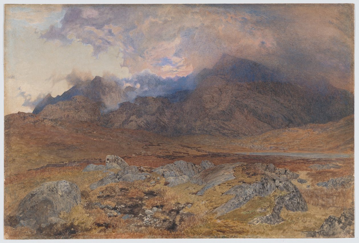 Snowdon, nach einem Aprilhagelsturm [oder Snowdon durch aufklarende Wolken] von Alfred William Hunt
