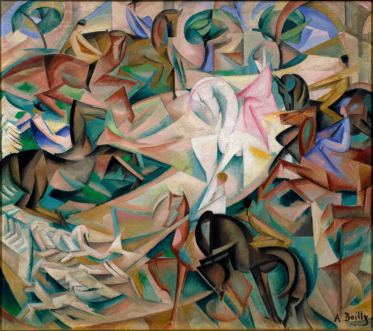 Die Fantasie des Reiters von der Dame in Pink von Alice Bailly