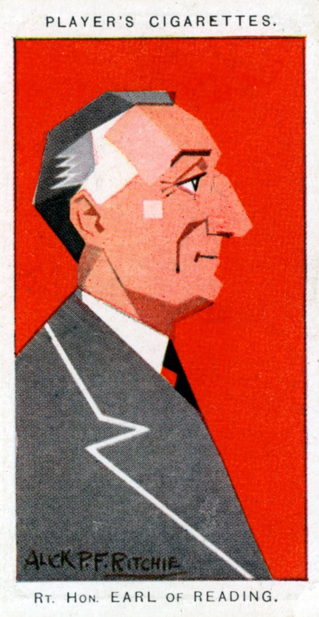 Rufus Isaacs, 1. Marquess of Reading, Lord Chief Justice und Diplomat, 1926 von Alick P. F. Ritchie