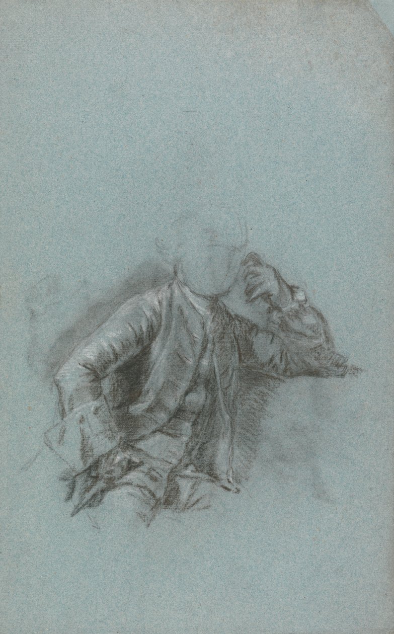 Studie für ein Porträt eines sitzenden Gentlemans von Allan Ramsay