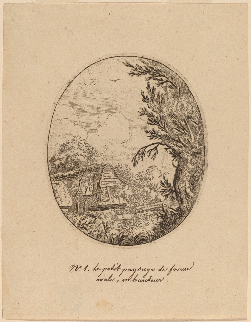 Hamlet zwischen den Bäumen, wahrscheinlich ca. 1645-1656 von Allart van Everdingen