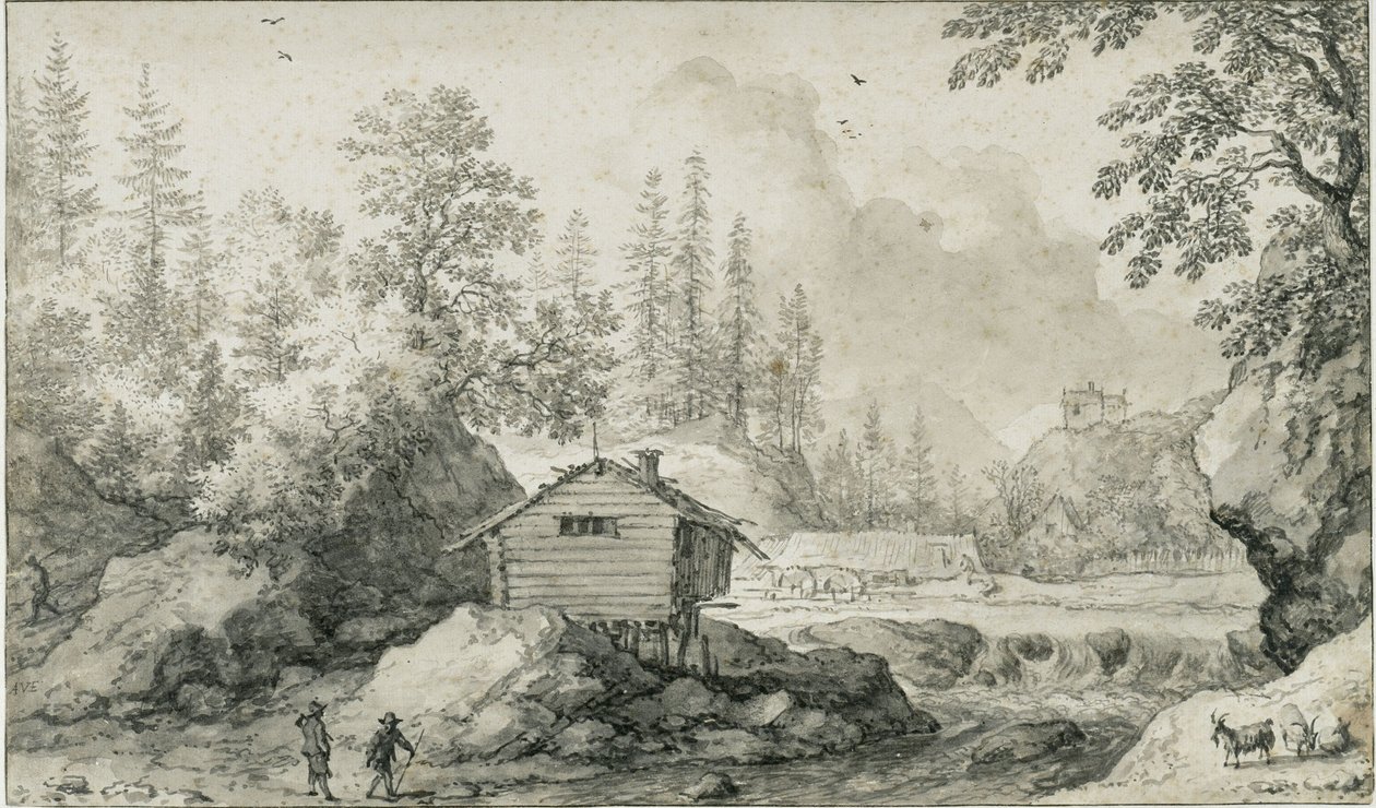 Nordische Landschaft von Allart van Everdingen