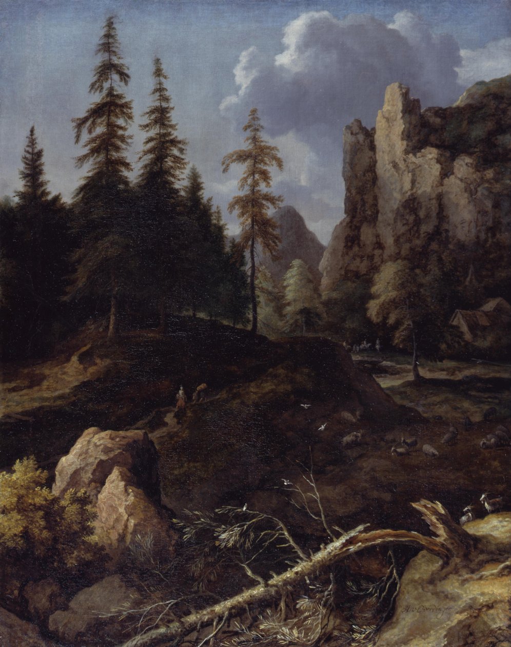 Norwegische Gebirgslandschaft von Allart van Everdingen