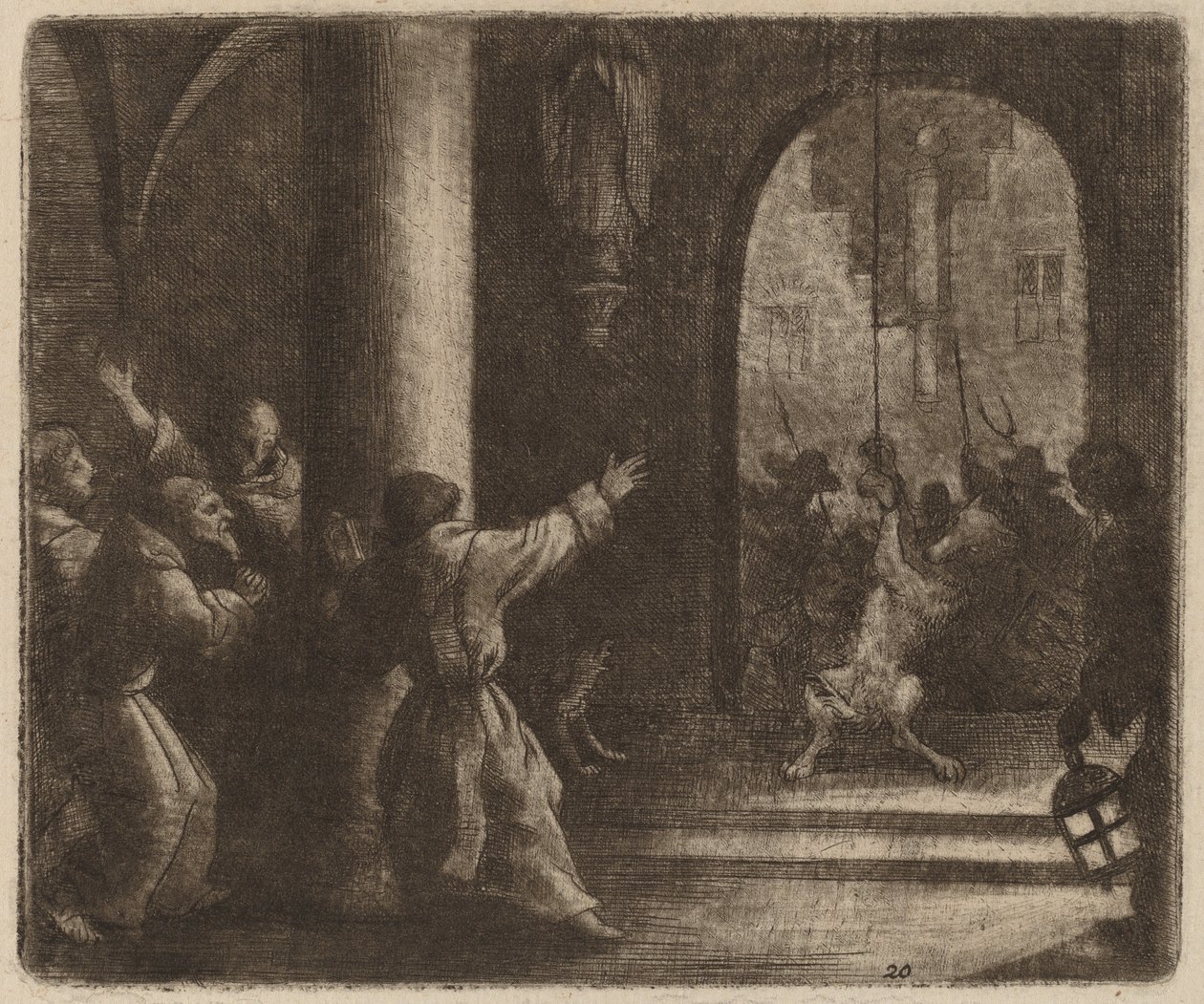 Der Wolf und die Klosterglocke von Allart van Everdingen