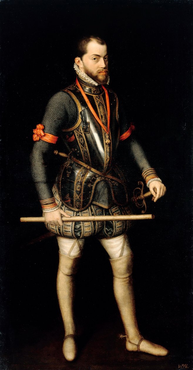 Porträt von Philipp II., König von Spanien von Alonso Sánchez Coello