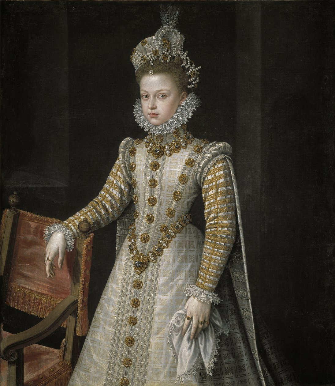 Die Infantin Isabel Clara Eugenia 1566-1633, 1579 von Alonso Sánchez Coello