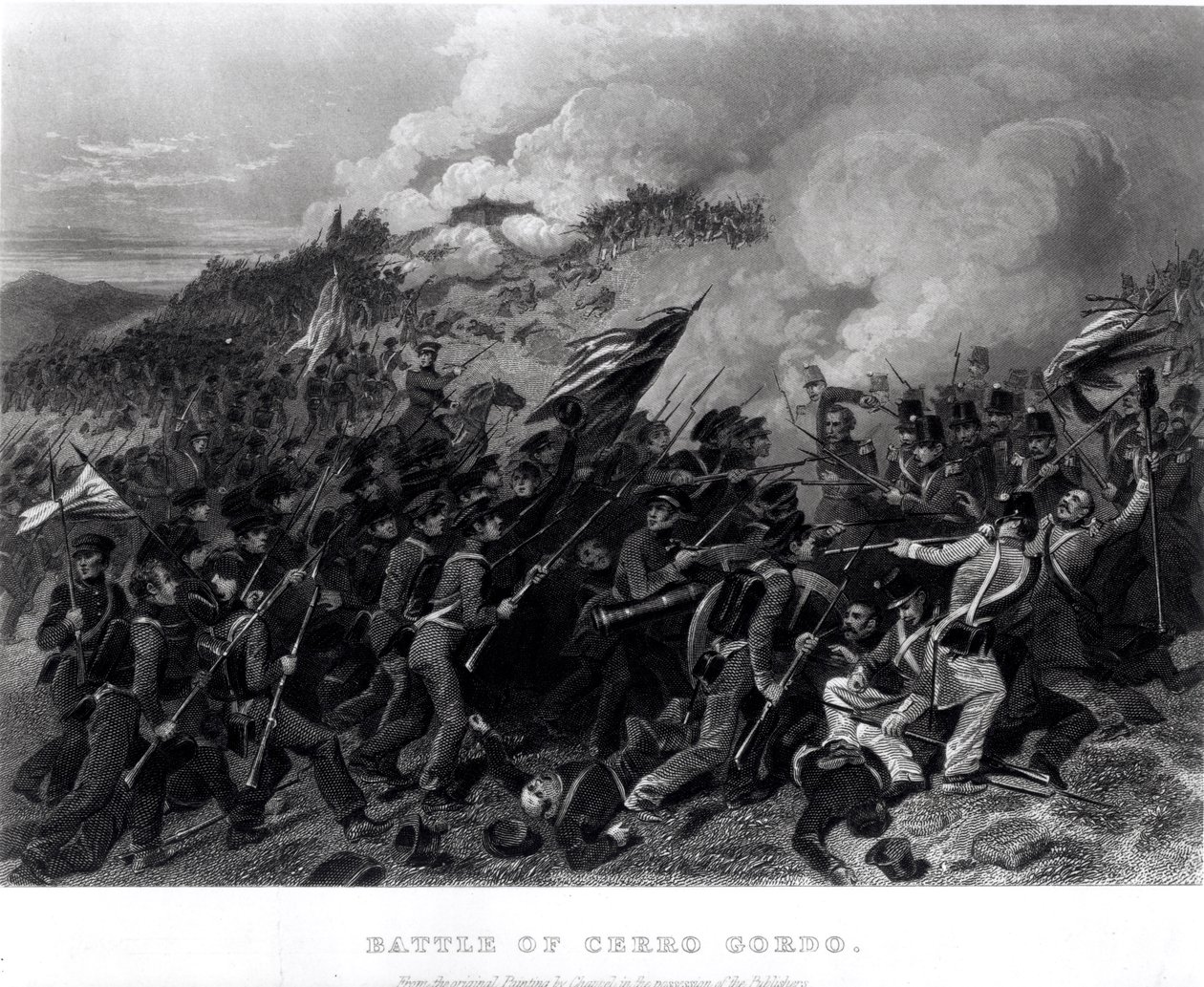 Schlacht von Cerro Gordo, April 1847 von Alonzo Chappel
