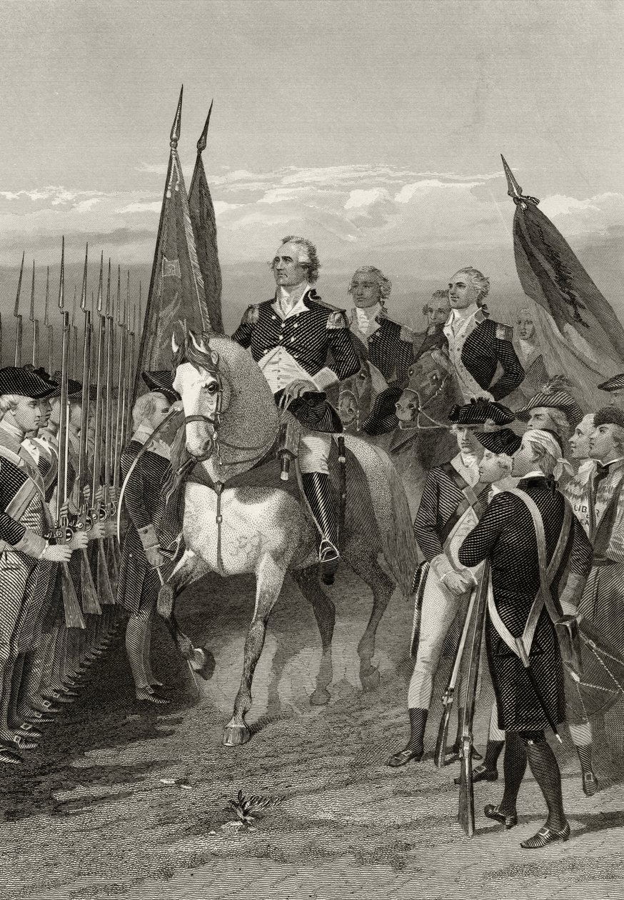 George Washington übernimmt das Kommando über die Armee, 1775, aus 