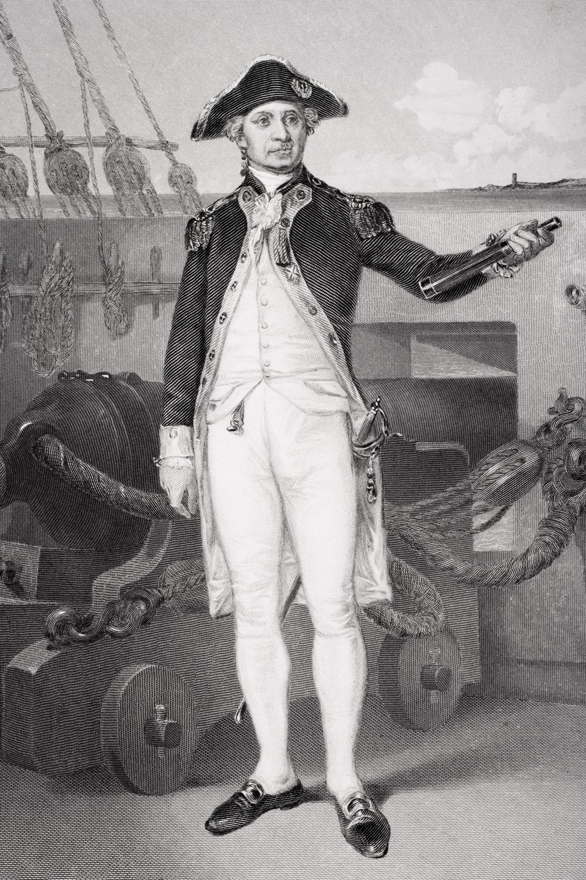 Porträt von John Paul Jones (1742-92) von Alonzo Chappel