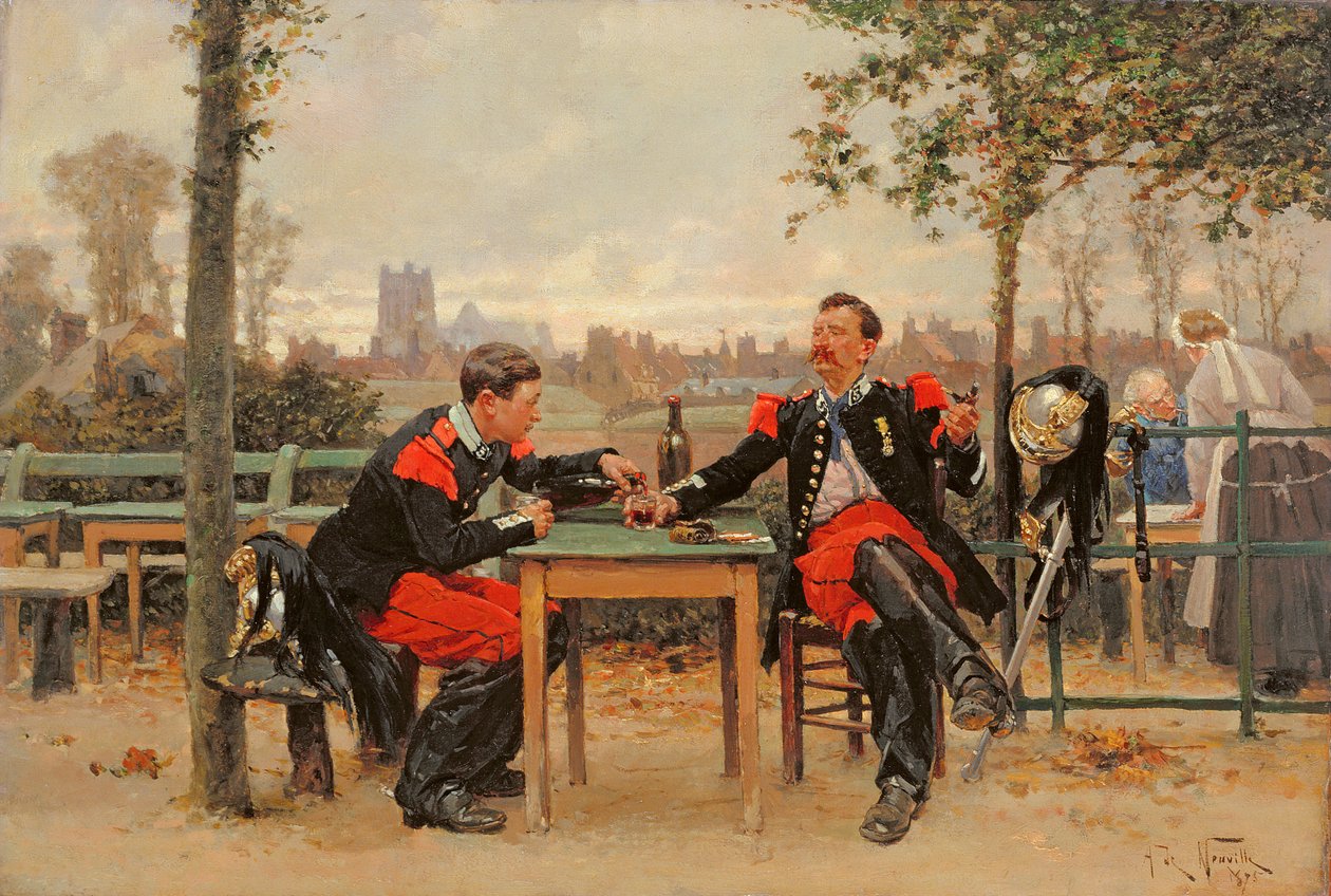 Das Fest des Kommandanten, 1875 von Alphonse Marie de Neuville