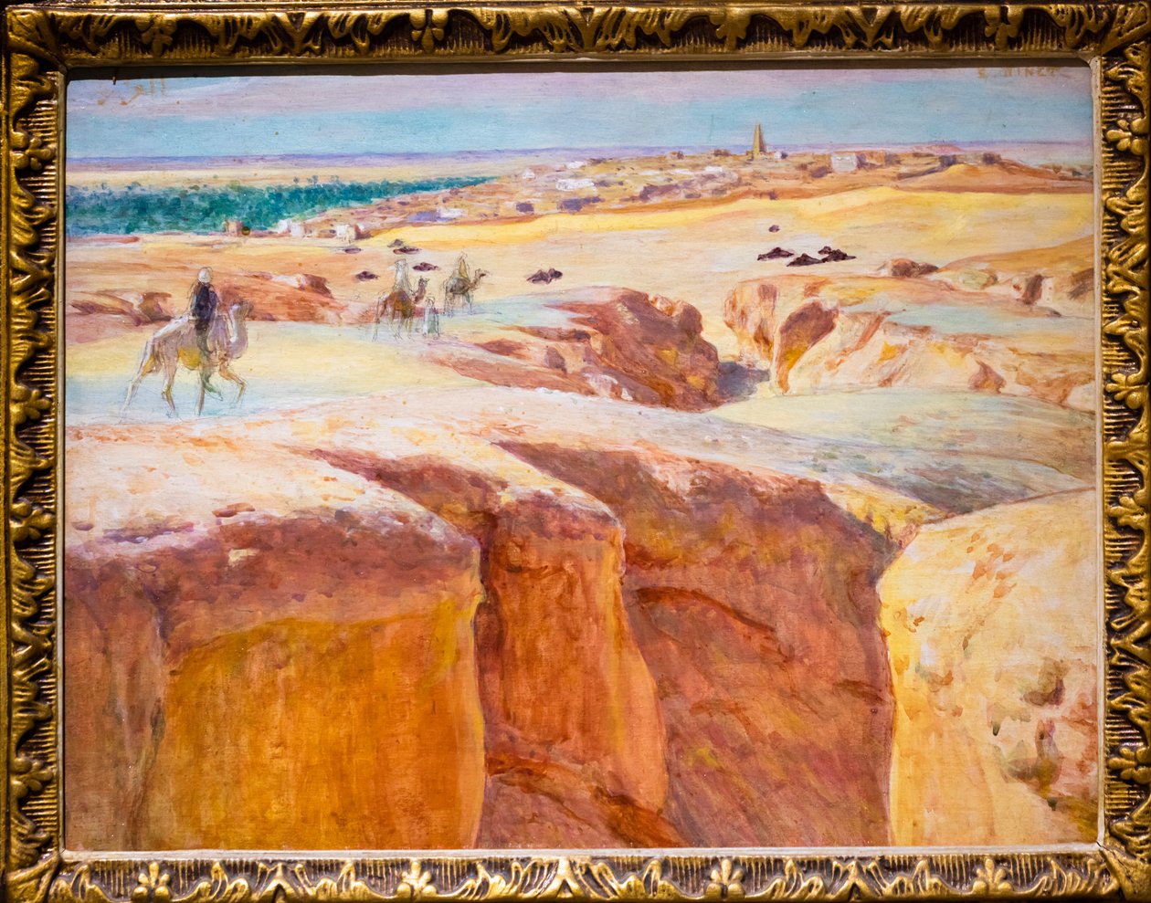 Karawane bei El Grara, nahe Ghardaïa von Alphonse Etienne Dinet