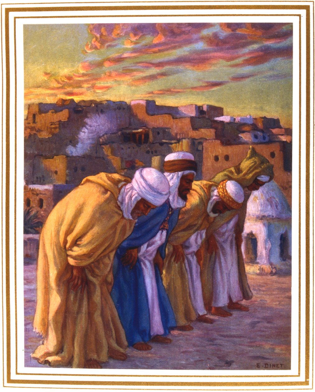 El Rekaa ou Linclination La Priere Gebet der Verneigung, 1918 von Alphonse Etienne Dinet