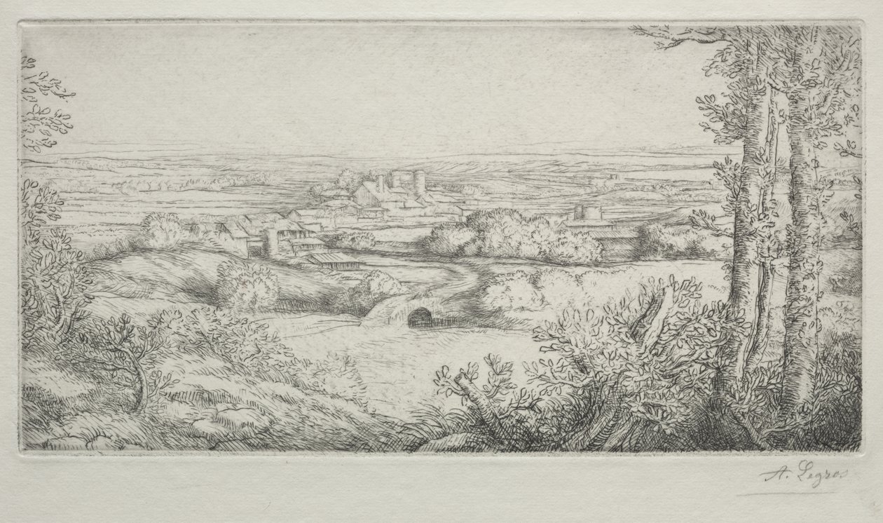 Ein Tal in Burgund von Alphonse Legros