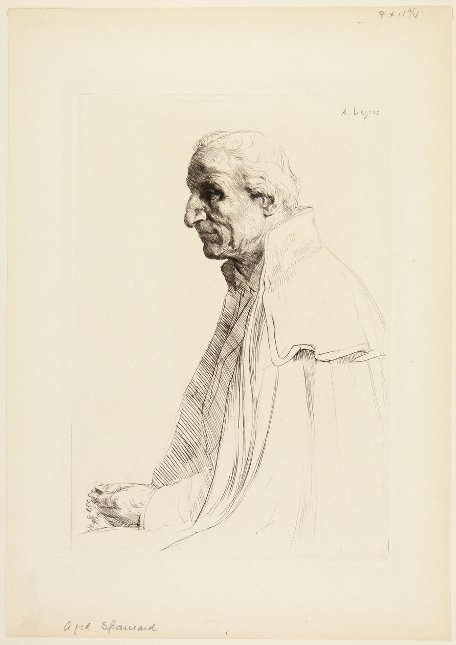 Gealterter Spanier von Alphonse Legros