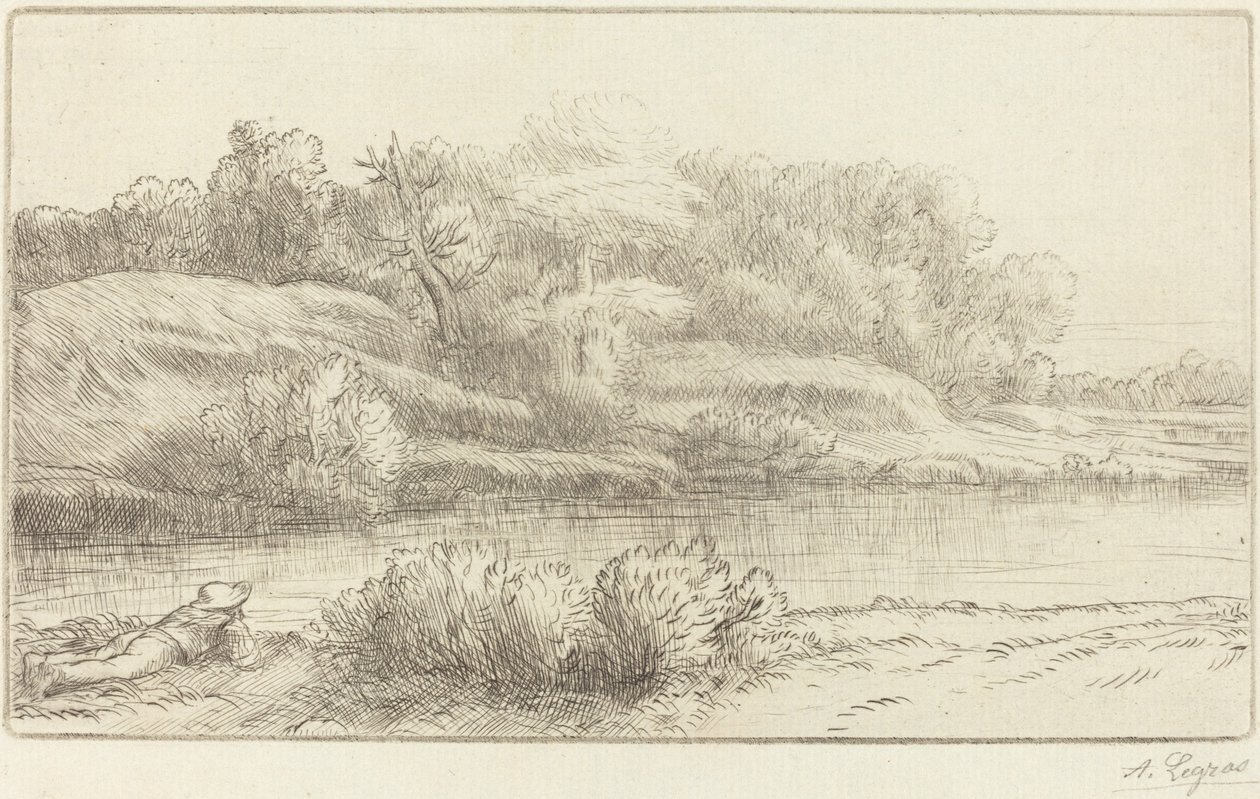 Ufer der Venelle von Alphonse Legros