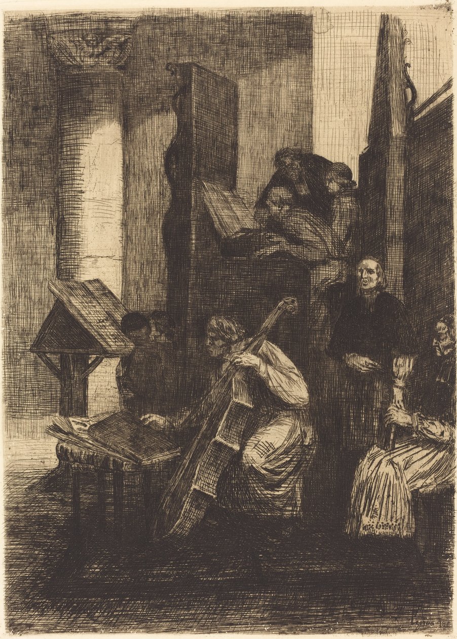 Chor in einer spanischen Kirche von Alphonse Legros