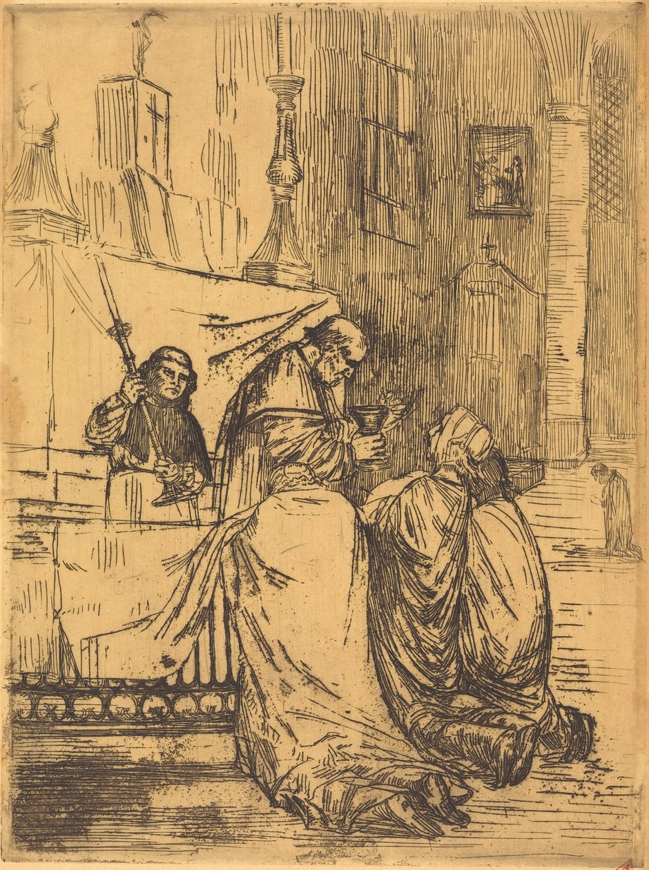 Kommunion in der Kirche Saint Medard (La communion dans l