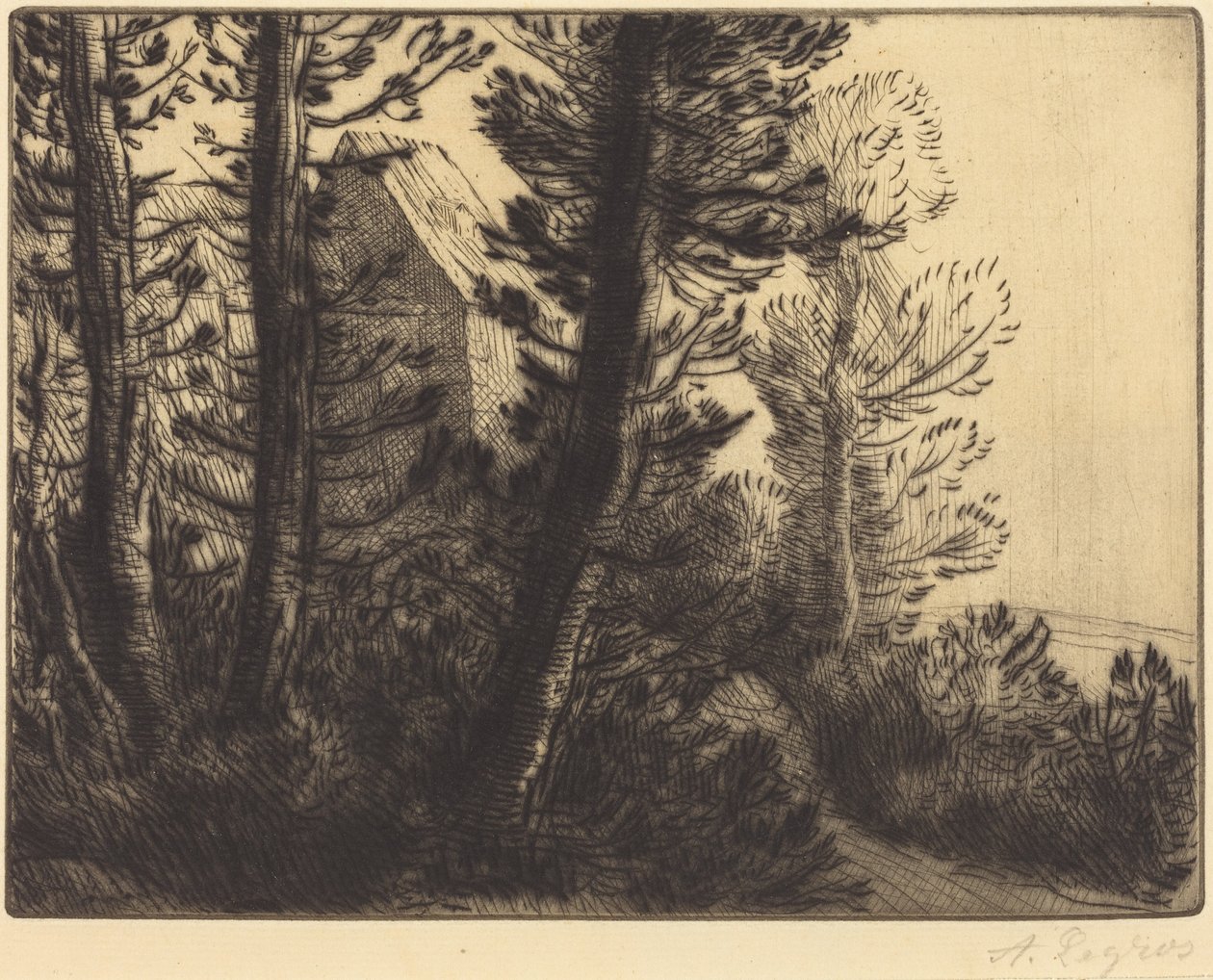 Wachhaus (La maison du garde) von Alphonse Legros