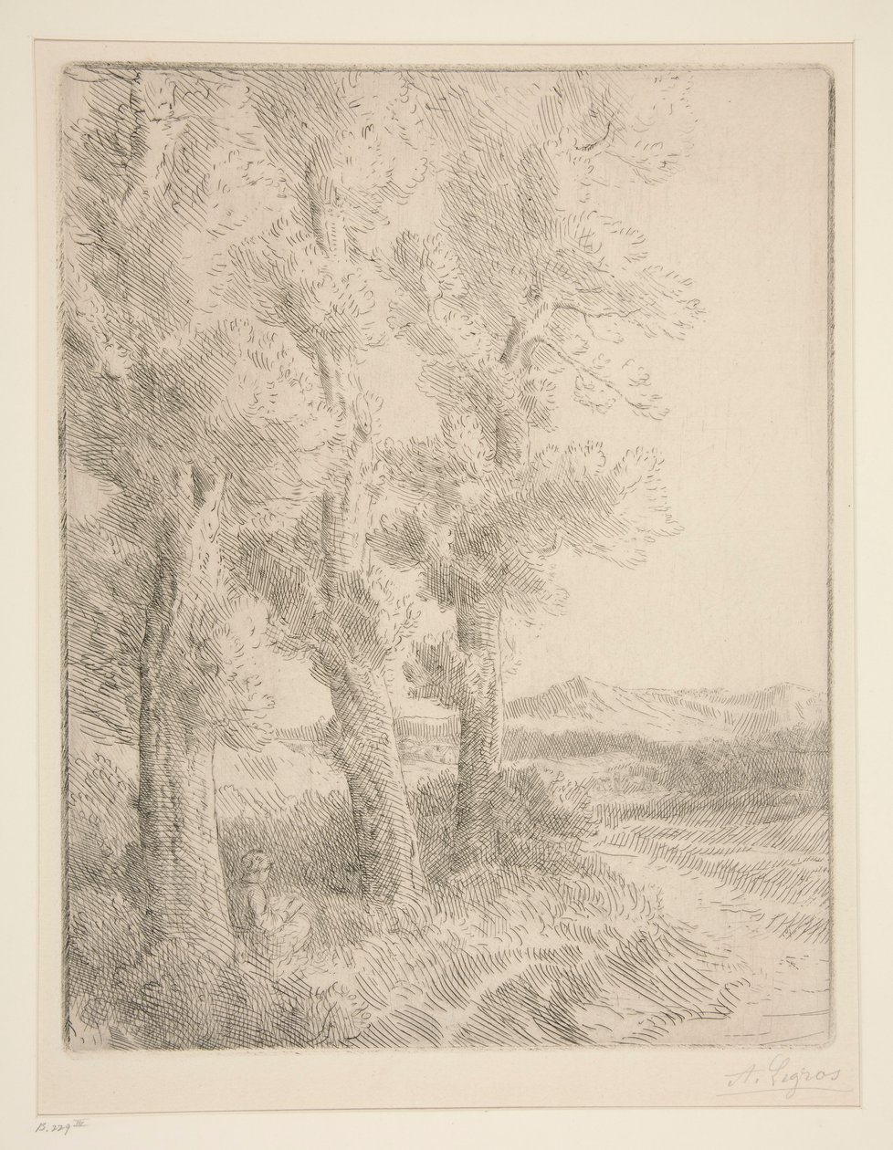 Die Leserin: Lektion unter den Bäumen von Alphonse Legros