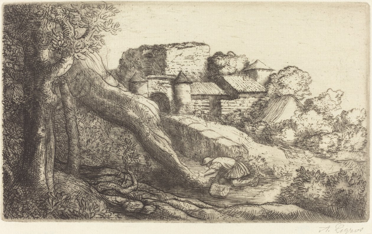 Der kleine Grasbrenner von Alphonse Legros