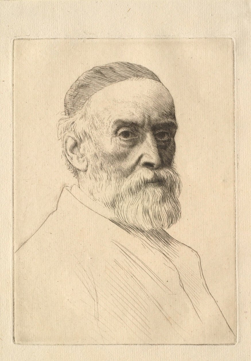 Porträt des Malers G. F. Watts (1817–1904) von Alphonse Legros