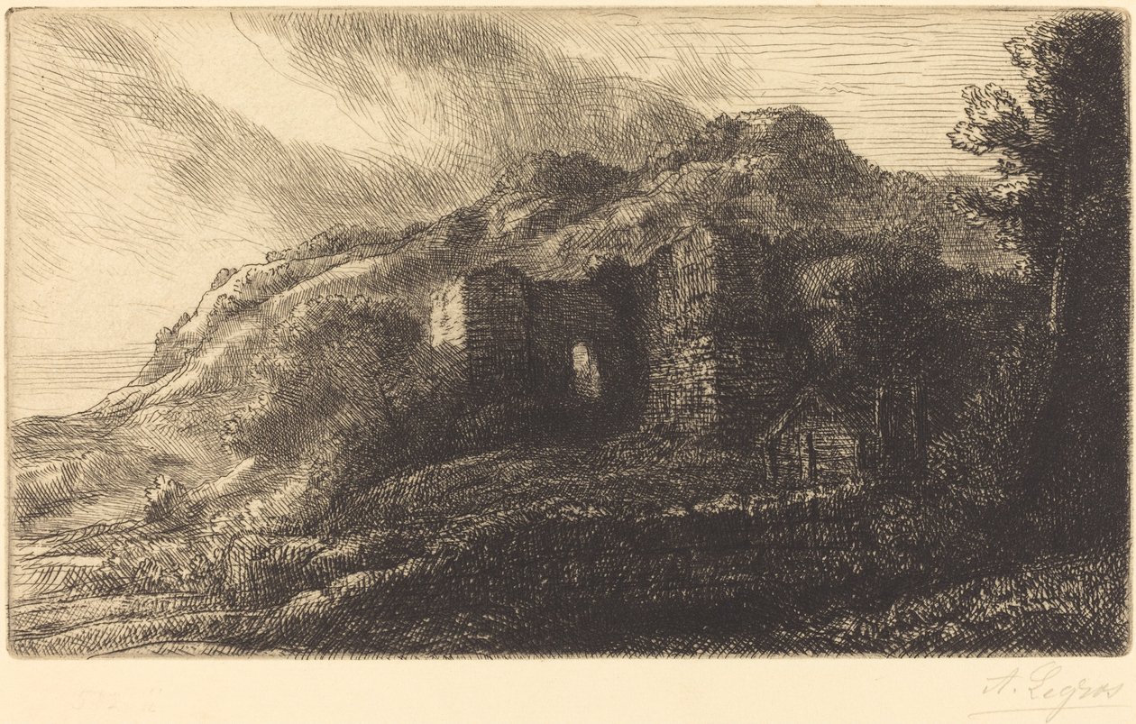 Ruinen eines Schlosses von Alphonse Legros