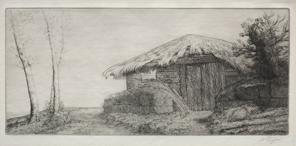 Schafstall auf dem Hügel von Alphonse Legros