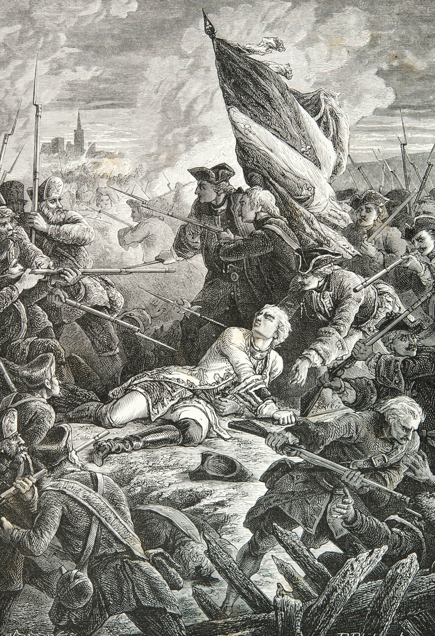 Tod von Louis de Bréhan vor Danzig von Alphonse Marie de Neuville