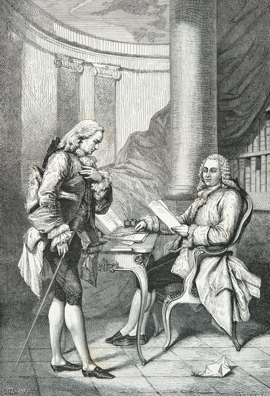 Turgot überreicht Ludwig XVI. seinen Rücktrittsbrief von Alphonse Marie de Neuville