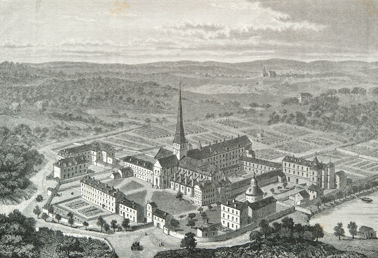Ansicht der Abtei Port Royal (Gravur) von Alphonse Marie de Neuville