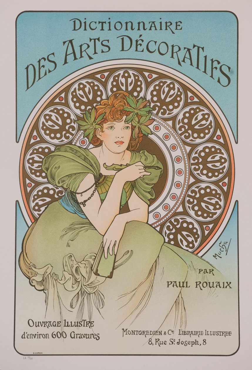 Dictionnaire des Arts Décoratifs, 1902 von Alphonse Mucha