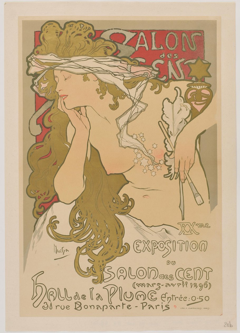[Salon des Cent. März-April 1896] von Alphonse Mucha