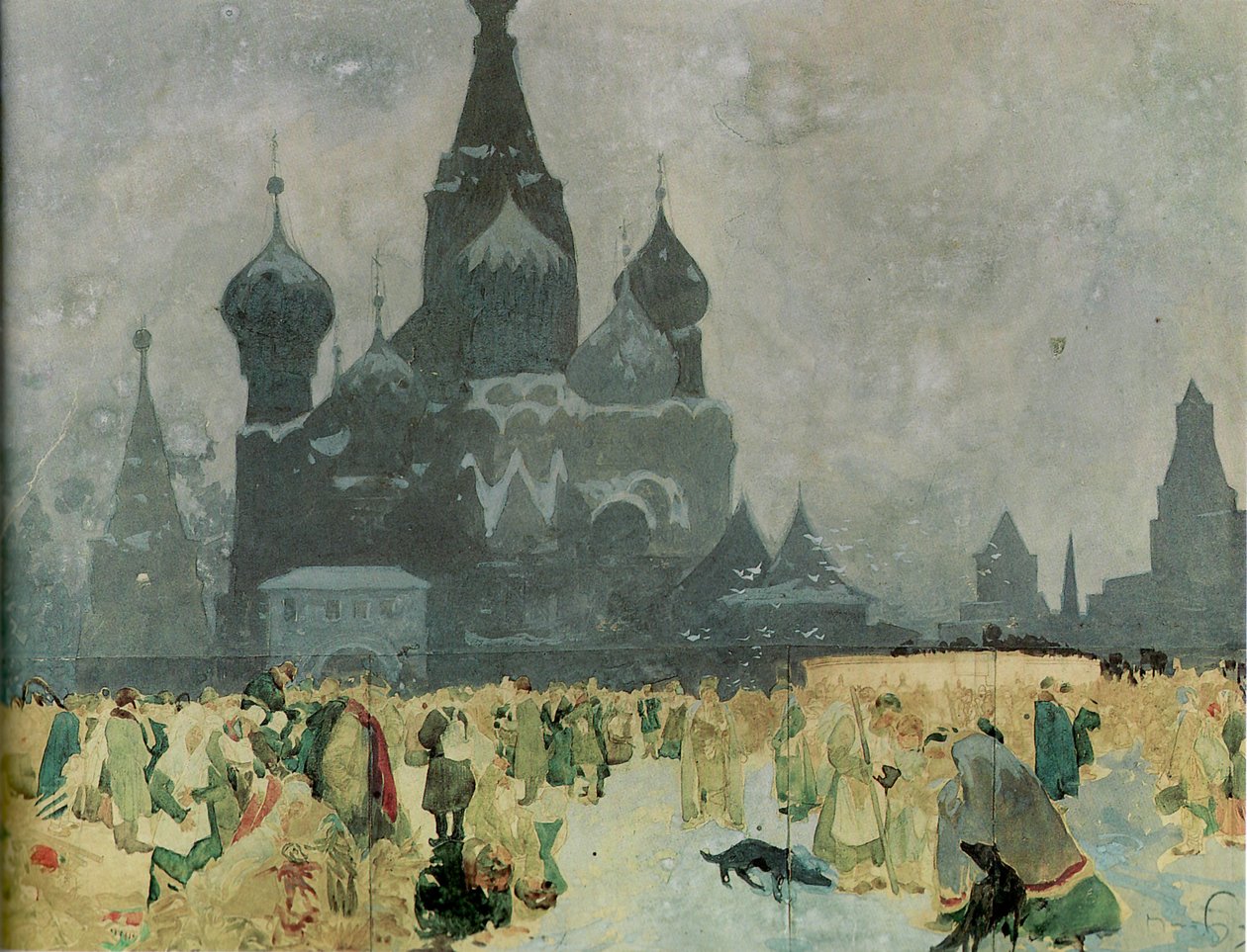 Die Emanzipation der russischen Leibeigenen Studie für Das Slawische Epos, 1914 von Alphonse Mucha