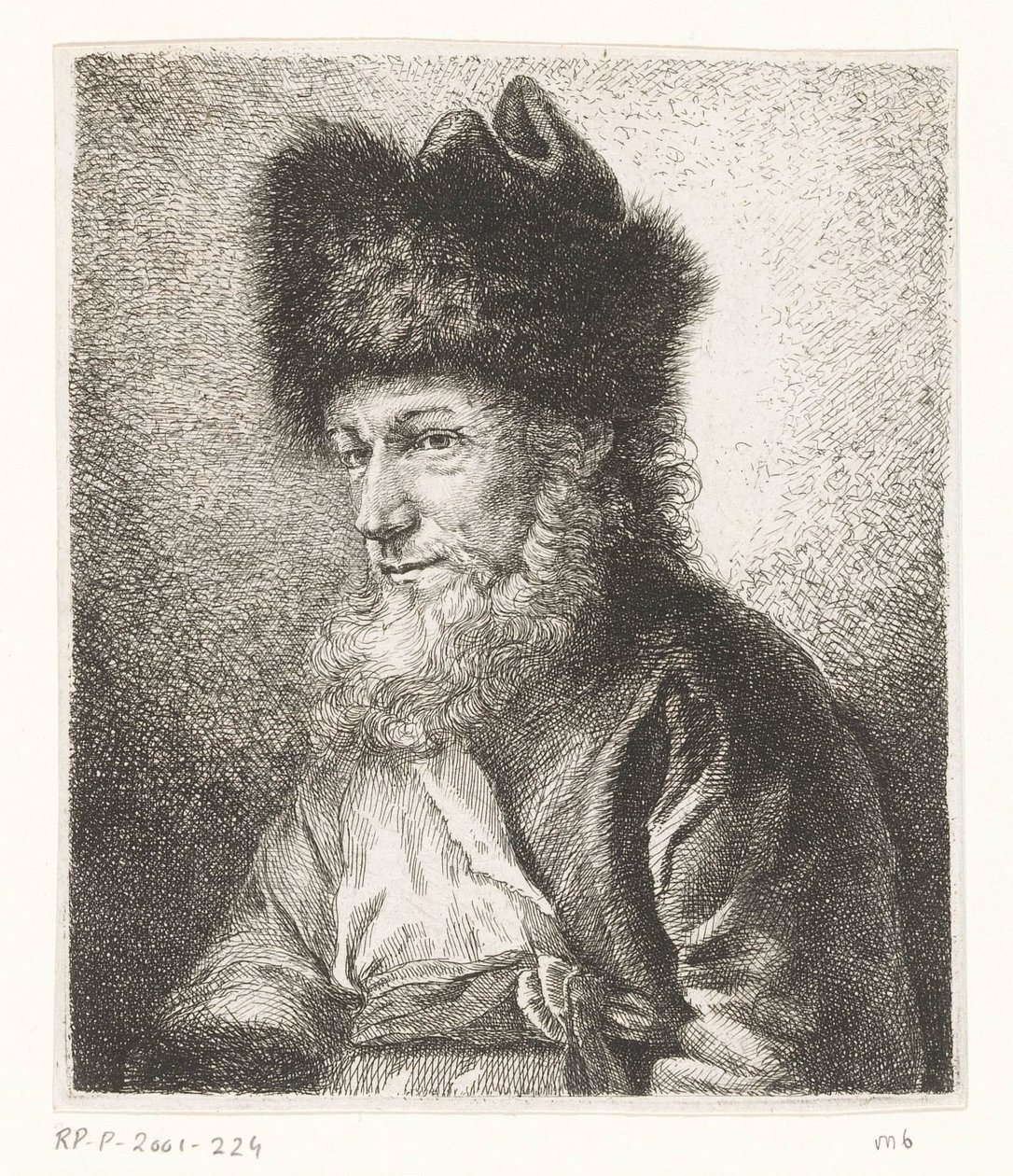 Porträt von Michel Hirsch, Rabbiner in Potsdam von Amalie Baader