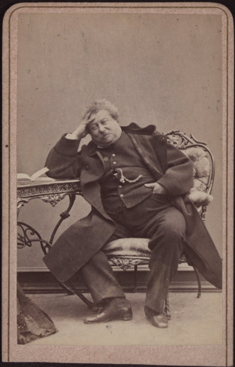 Der Autor Alexandre Dumas père 1802-1870, ca. 1868 von Amand Helm