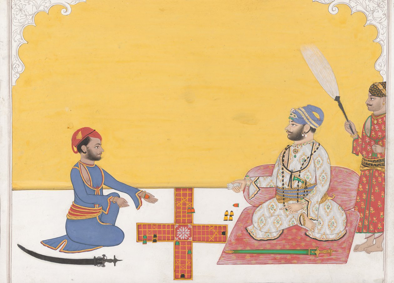 Maharaja Sovan Singh spielt Pachisi von Ambav