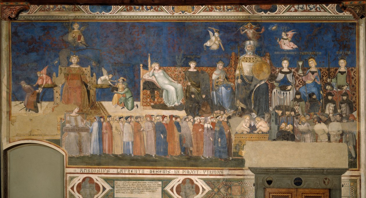Allegorie der guten Regierung von Ambrogio Lorenzetti