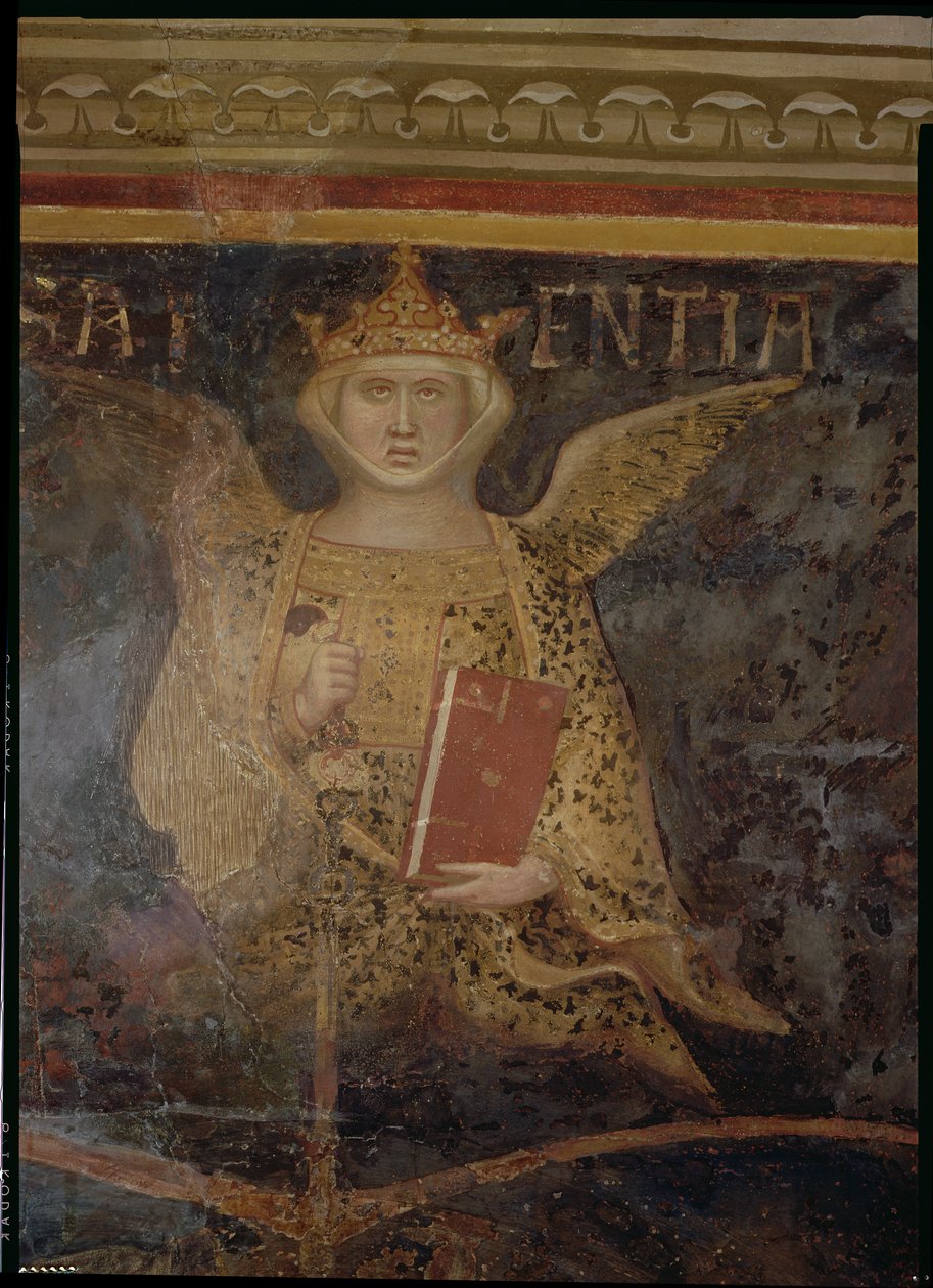 Allegorie der guten Regierung, Detail der Weisheit, 1338-40 von Ambrogio Lorenzetti