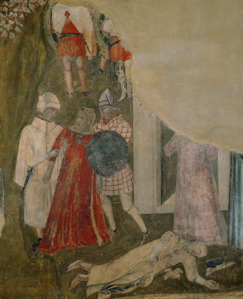 Bürger von Räubern angegriffen von Ambrogio Lorenzetti