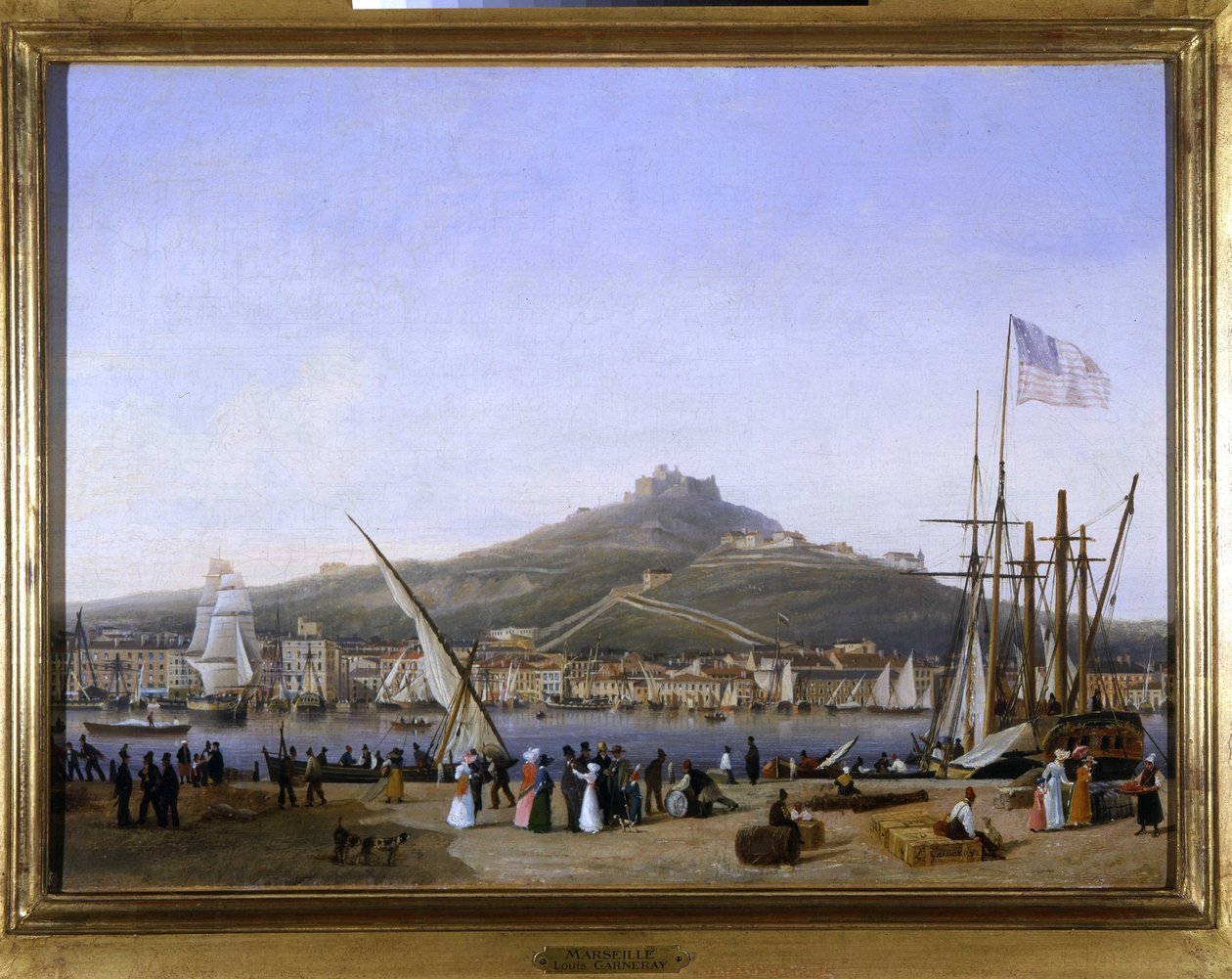 Der Hafen von Marseille von Louis Garneray, ca. 1820 von Ambroise Louis Garneray