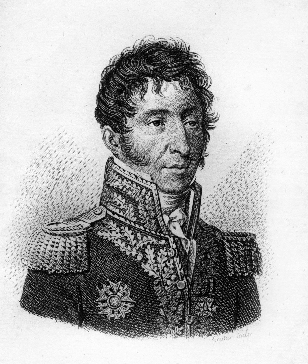 Etienne Pierre Sylvestre RICARD (1771-1843). Graviert von Ambroise Tardieu 1818. Stella Sammlung. von Ambroise Tardieu