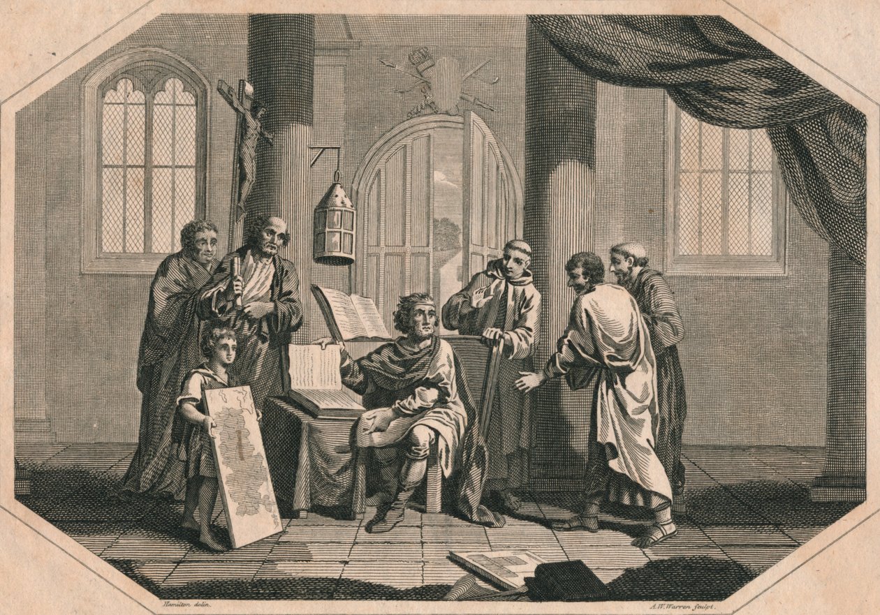 Die Einteilung Englands in Grafschaften, Hundertschaften und Tythings durch Alfred den Großen, 1808 von Ambrose William Warren