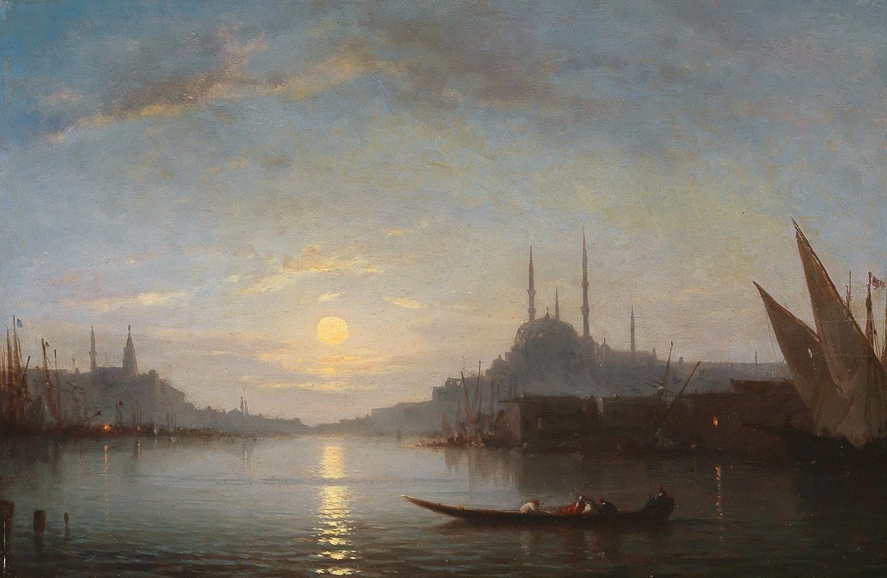 Das Goldene Horn mit der Süleymaniye-Moschee von Amedee Rosier
