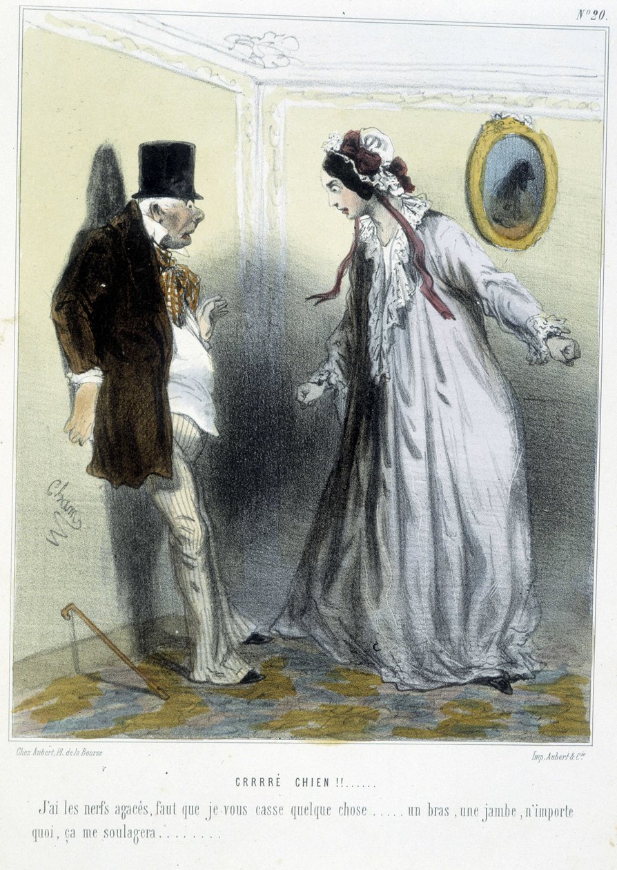 Crrré Hund! - in „Madeleines“ von Cham, ca. 1870-1880 von Amédée de Noé