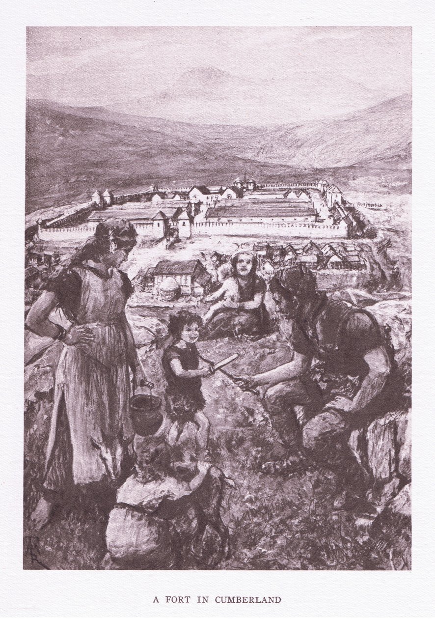 Ein Fort in Cumberland, Illustration aus Der römische Soldat, 1928 von Amedee Forestier